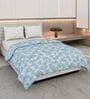 Brown and White 100% COTTON Solid 150 GSM King Bed Comforter