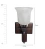 Troika White Wood Wall Sconces