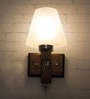 Triad Brown Wood Wall Sconces