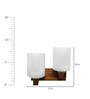 Daffodil Brown Wood Wall Sconces
