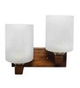 Daffodil Brown Wood Wall Sconces