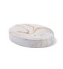 Brown and White Polyresin 4Pcs Bathroom Set