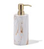 Brown and White Polyresin 4Pcs Bathroom Set