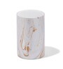 Brown and White Polyresin 4Pcs Bathroom Set