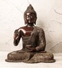 Brown Antique Buddha Brass Religious Idol