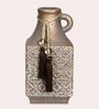 Brown Antique Vintage Rustic Charm Ceramic Amphora Shaped Vase