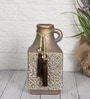 Brown Antique Vintage Rustic Charm Ceramic Amphora Shaped Vase