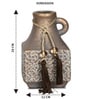 Brown Antique Vintage Rustic Charm Ceramic Amphora Shaped Vase