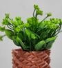 Green Artificial Plants with Brown Pot