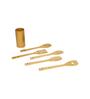 Brown Bamboo 5 Pcs Kitchen Tools Set
