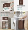 Brown Bamboo Laundry Basket