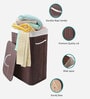 Brown Bamboo Laundry Basket