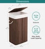 Brown Bamboo Laundry Basket