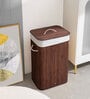 Brown Bamboo Laundry Basket