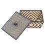 Brown Bamboo Square Box With Lid