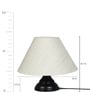Off White Cotton Table Lamp