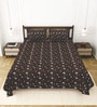 Brown Bedsheet 220 Tc Cotton King Bedsheet With 2 Pillow Covers
