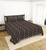 Brown Bedsheet 220 Tc Cotton King Bedsheet With 2 Pillow Covers