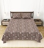 Brown Bedsheet 220 Tc Cotton King Bedsheet With 2 Pillow Covers