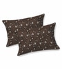 Brown Bedsheet 220 Tc Cotton King Bedsheet With 2 Pillow Covers