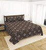 Brown Bedsheet 220 Tc Cotton King Bedsheet With 2 Pillow Covers