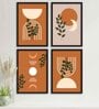 Putney Theatre Brown Paper Framed Art Print Set of 4