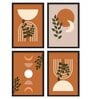 Putney Theatre Brown Paper Framed Art Print Set of 4