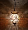Acklom White Metal Hanging Light