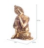 Gold Brass Buddha Resting Artifact
