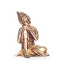 Gold Brass Buddha Resting Artifact