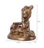 Brown Brass Finish Laddu Gopal Eating Makhan