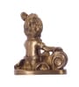 Brown Brass Finish Laddu Gopal Eating Makhan