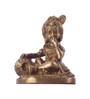 Brown Brass Finish Laddu Gopal Eating Makhan