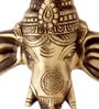 Brown Brass Ganesh Diwali Diyas With Bell Wall Hanging And Artifact