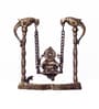 Gold Brass Lord Ganeshs On Peacock Jhoola (Swing)