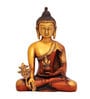 Brown Brass Mini Buddha Idol