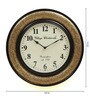 Brown Brass Classic Traditional Wall Clock