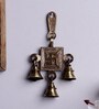 Brown Brass Swastika Hanging Bell