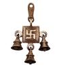 Brown Brass Swastika Hanging Bell