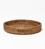 Brown Cane Serving Tray
