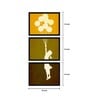 Girl Flying Brown Canvas (Pack of 3) Kids Wall Art