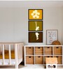 Girl Flying Brown Canvas (Pack of 3) Kids Wall Art