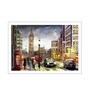 Brown Canvas Street View of London with Big Ben Digitally Unframed Art Print