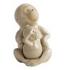 Brown Ceramic Ceramic Monkey Shape Garden Figurine