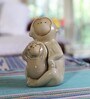 Brown Ceramic Ceramic Monkey Shape Garden Figurine