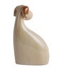 Brown Ceramic Family Shape Dog Animal Figurine