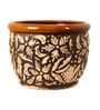 Brown Ceramic Small Phool Gamla Flower Pot