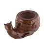 Brown Ceramic Snail Shaped Planter