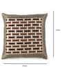 Brown Chenille Geometric Cushions & Pillows Cover (Set of 5)