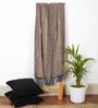 Brown Chenille Plain Solid Pattern 60 X 50 Inch Throw